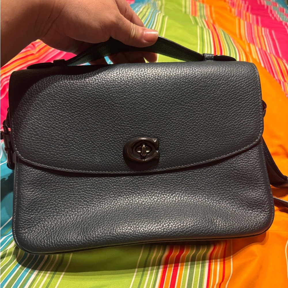 Coach Cassie Elegant Black Crossbody Bag Dark Pine Green - Picture 10 of 11